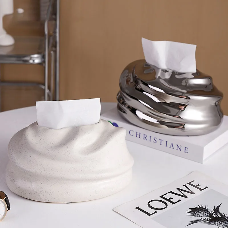 

Скандинавская керамическая коробка для папиросных салфеток, держатель для бумажных салфеток, коробка для бумажных салфеток для гостиной, ванной комнаты, коробка для бумажных салфеток, аксессуары для украшения дома