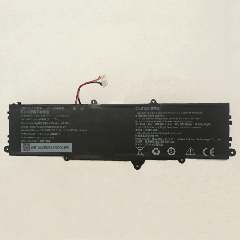 Новый 505979 -3S1P-1 11 55 В 46 2 Втч 4000 мАч Сменный аккумулятор для ноутбука Chuwi CoreBooK X CWI570 X4