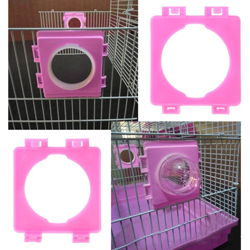 

Small Hamster Cage Fittings External Pipe Mouth Baffle Hamsters Toy Cages Tunnel Port Outside Plate B03E