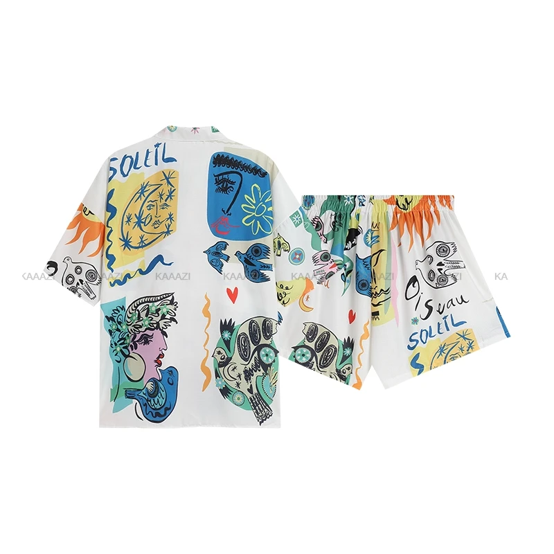 Трендовая блузка с коротким рукавом рубашка женские повседневные пляжные