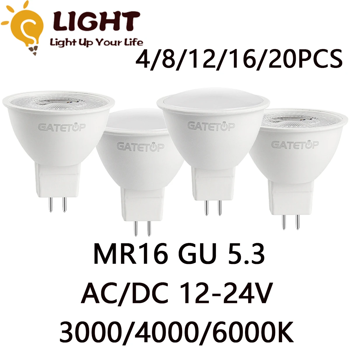 фонарь с низким напряжением GU5.3
