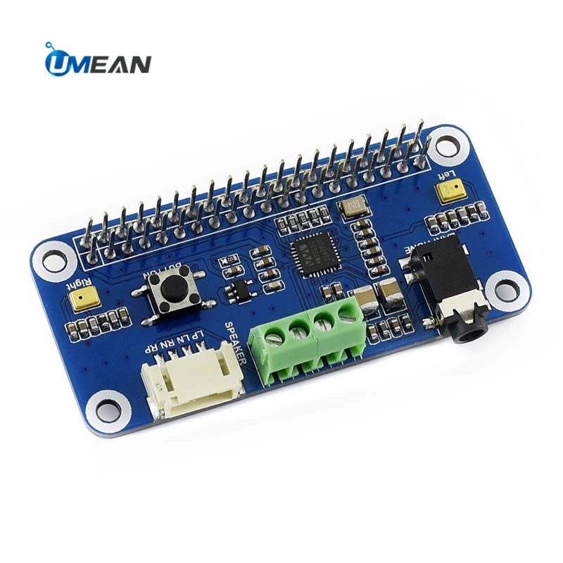 Звуковая карта Waveshare WM8960 Hi-Fi Sound Card HAT Audio Module для Raspberry Pi 4B/3B+/3B/2B/B+/A+/Zero/Zero W/WH стерео-КОДЕК.