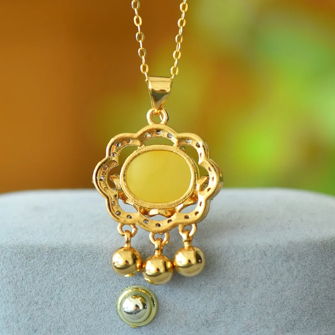 Ожерелье женское из натурального янтаря изящное ювелирное изделие лечебного