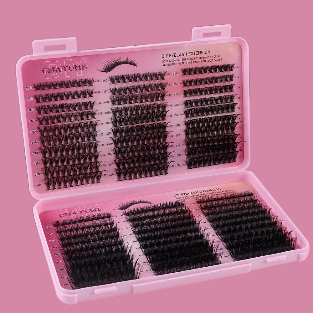 600pcs Individual Eyelash Extensions Thick Fluffy 
