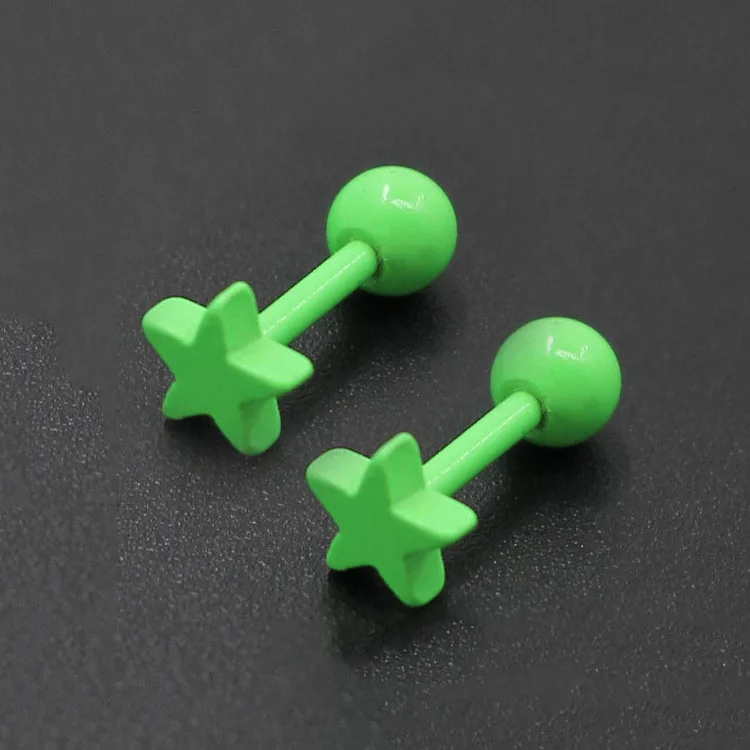 Paint Geometric Small Earring Teens Street Jewelry