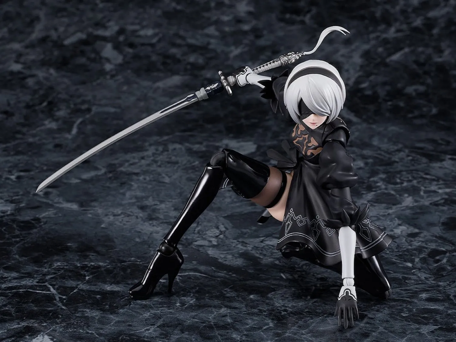 Фото В наличии: Оригинальная фигурка GSC Max Factory Figma NieR:Automata 2B A2, аниме-модель, игрушка №5