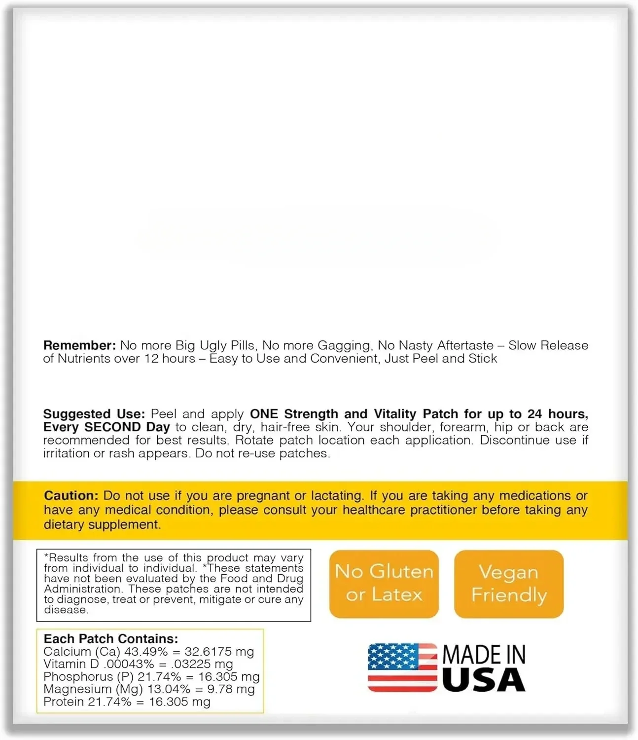 Трансмические пластыри с магнием и D от кальция — 30 пластырей поставка на одну