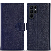s22 ultra genuine leather flip wallet cover for samsung galaxy s22 ultra case for galaxy s22 plus card slots stand holder case
