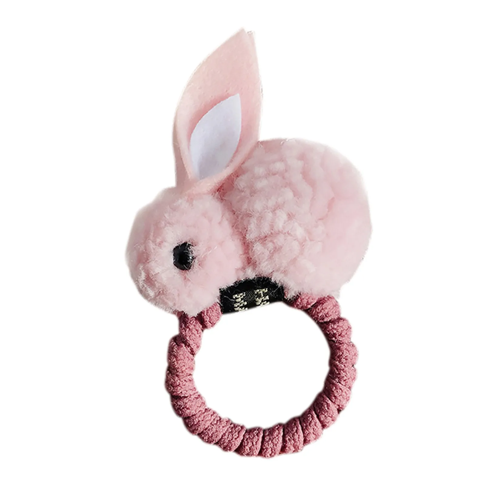 

Cartoon rabbit hair ball hair ring girls rubber headband elastic Bunny hair bands Korean headwear Claw children hair Accessories