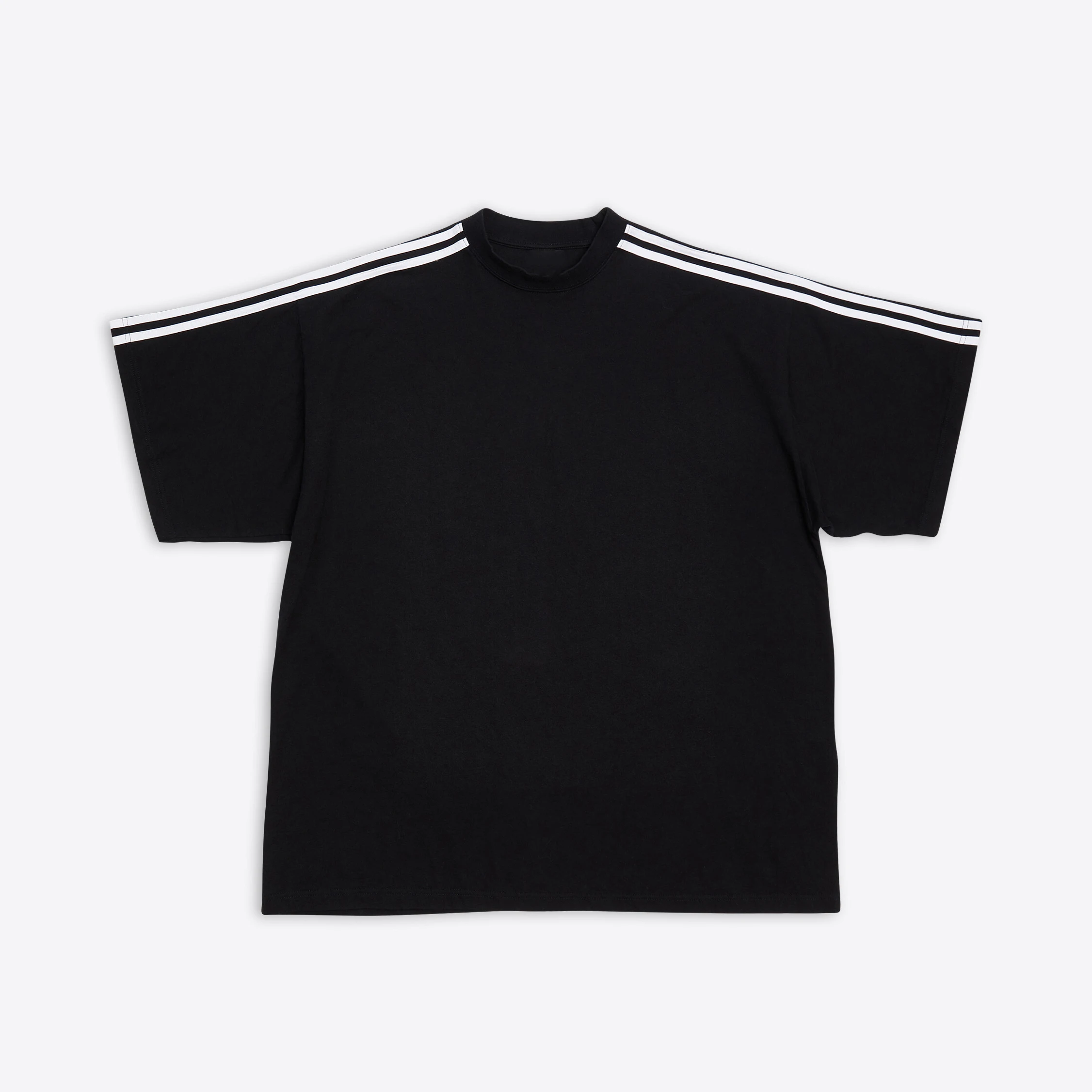

Черно-белая полосатая футболка с коротким рукавом # nigo4749