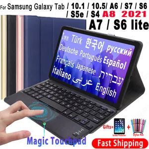 Чехол с сенсорной панелью и клавиатурой для Samsung Galaxy Tab A8 2022 A7 2020 10,4 A 10,1 2019 10,5 A6 2016 S7 S8 11 S6 Lite S5e S6 10,5, чехол