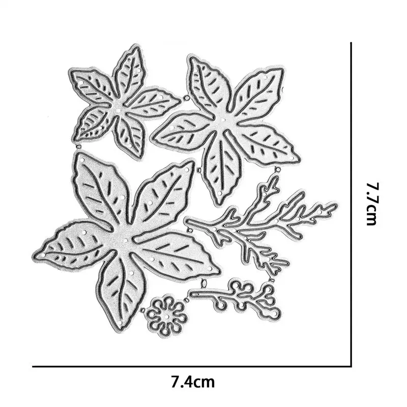 Новый металлический резак рождественский цветок для скрапбукинга стальное