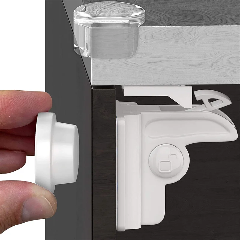 

Magnetic Child Lock Children Protection Baby Safety Lock Drawer Latch Cabinet Door Lock Limiter Children Security Locks