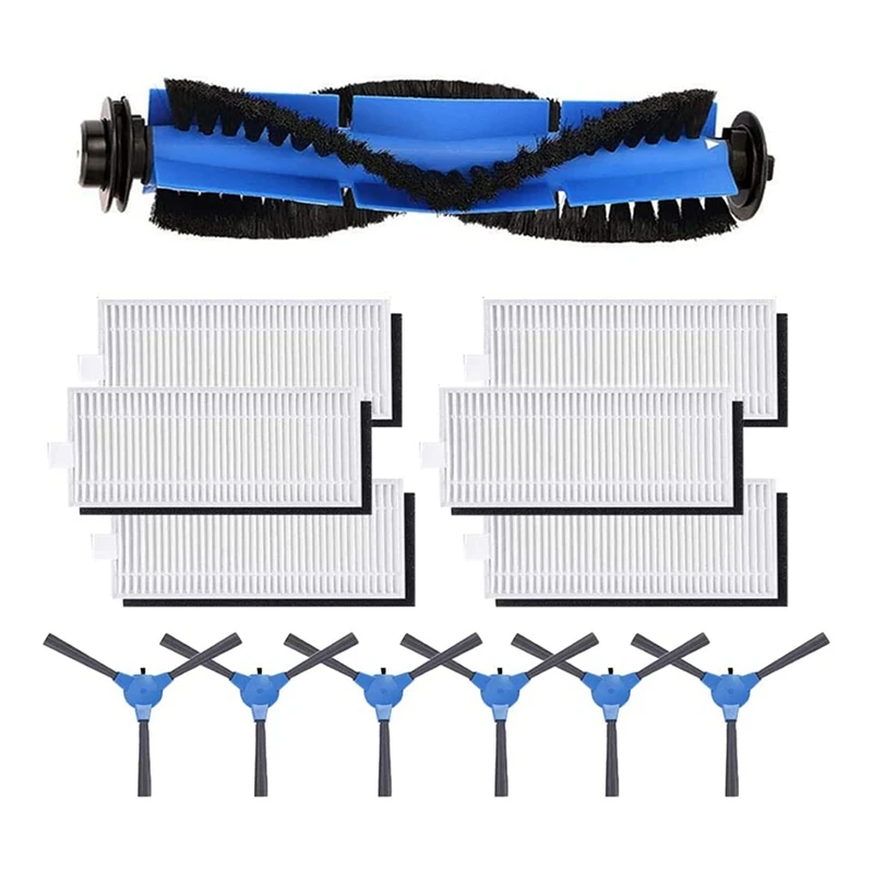 

Replacement Parts Main Brush Side Brushes HEPA Filters Compatible For Eufy Robovac 11S 30C Vacuum Cleaner Accessories