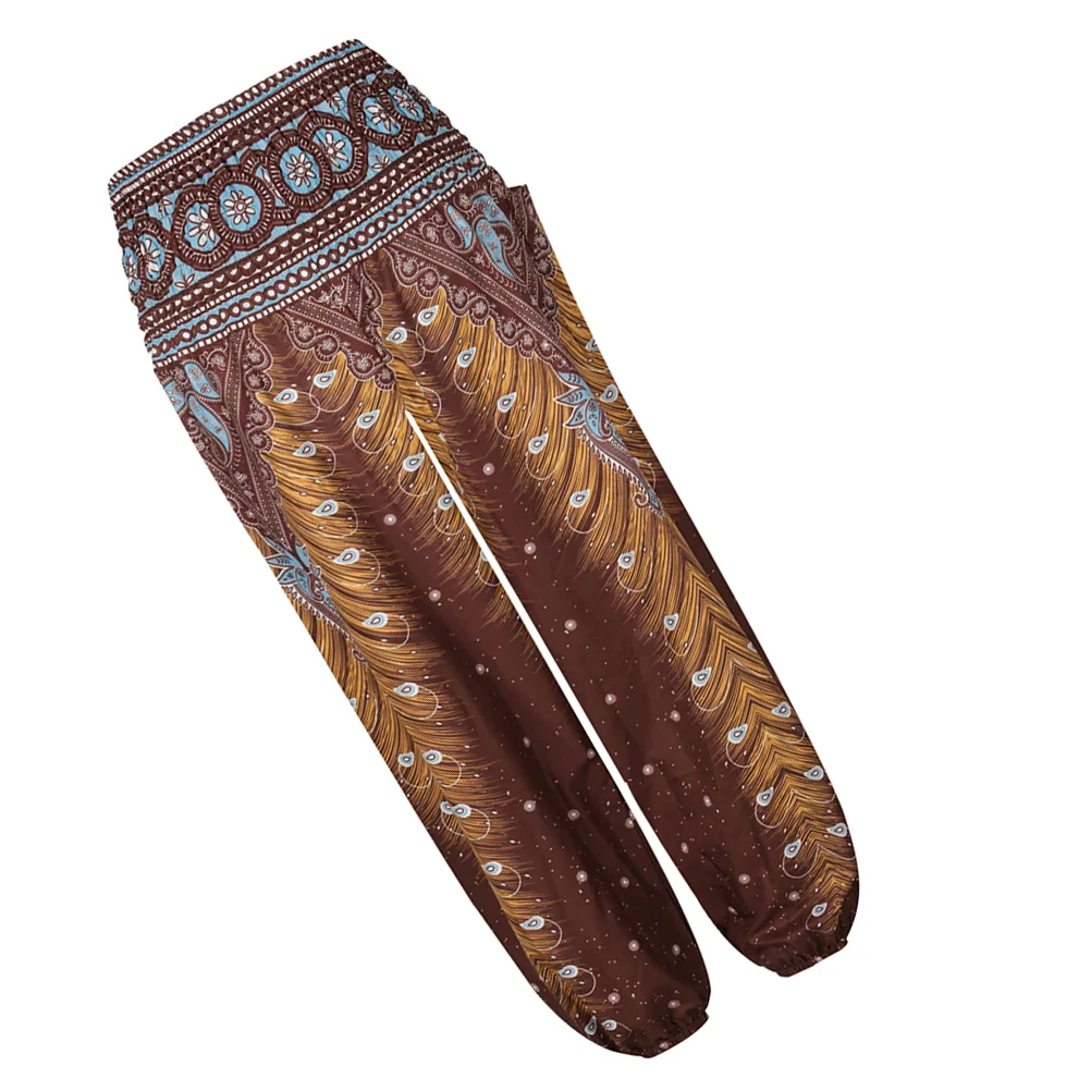 

1 Pc Yoga Trousers Casual Baggy Trousers Elastic Printed Yoga Pants