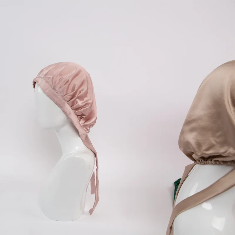 100%Mulberry Silk Bonnet Sleep Cap for 