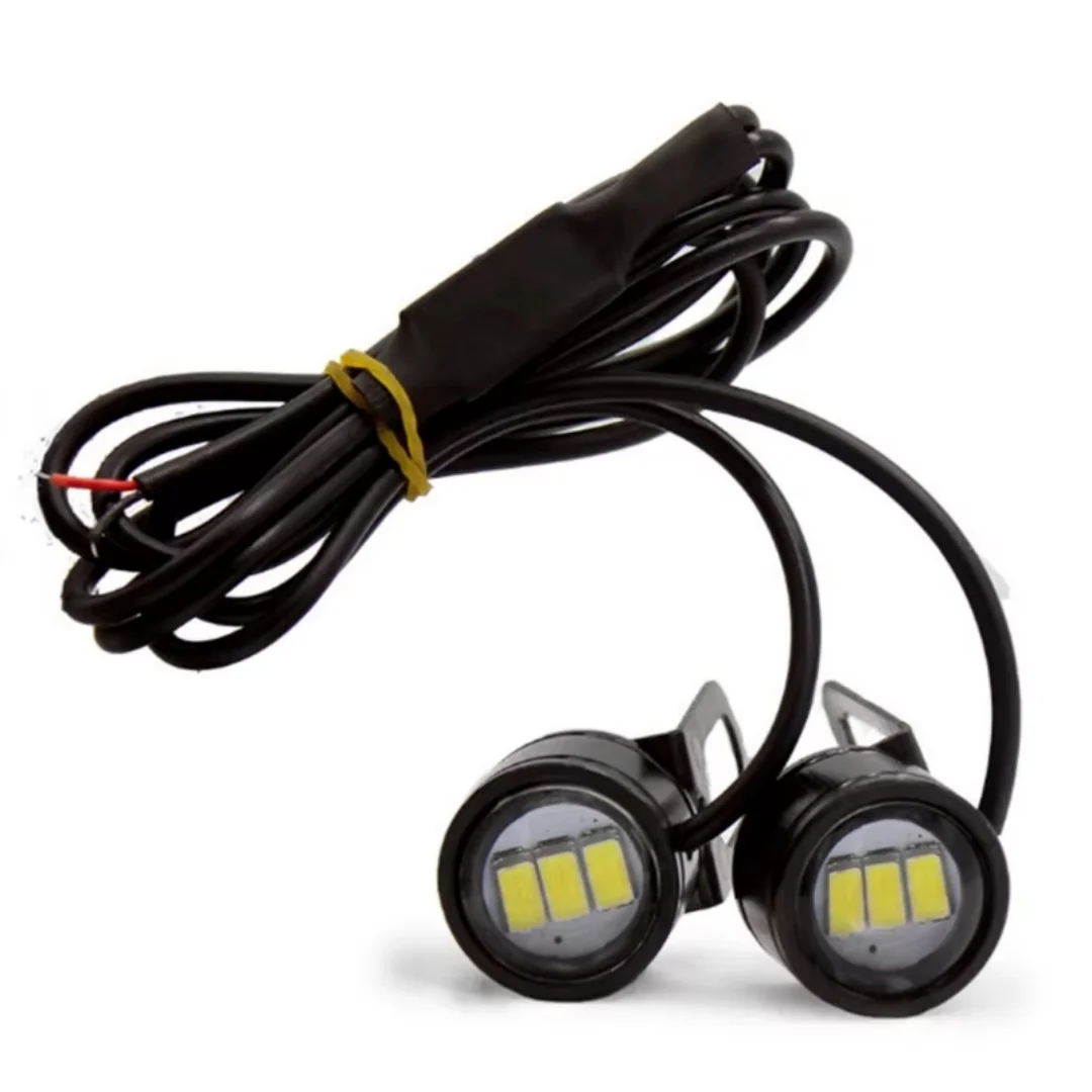 Модное зеркало для мотоцикла дневное ходовое светодиодное с орлиным глазом