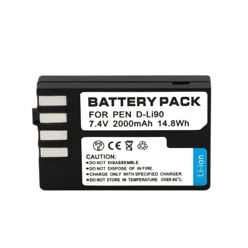 Литиевый аккумулятор D-LI90 для цифровой камеры