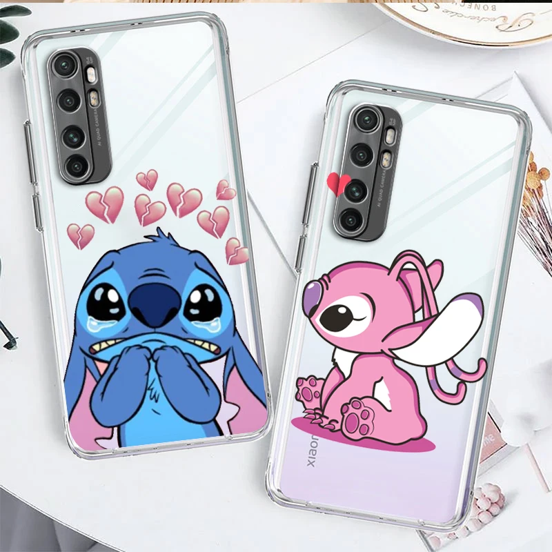 

Transparent Cover Disney Lilo & Stitch Art Phone Case For Xiaomi Mi 12S 12X 12 11 11T 11i 10T 10 Pro Lite Ultra 5G 9T 9SE 8