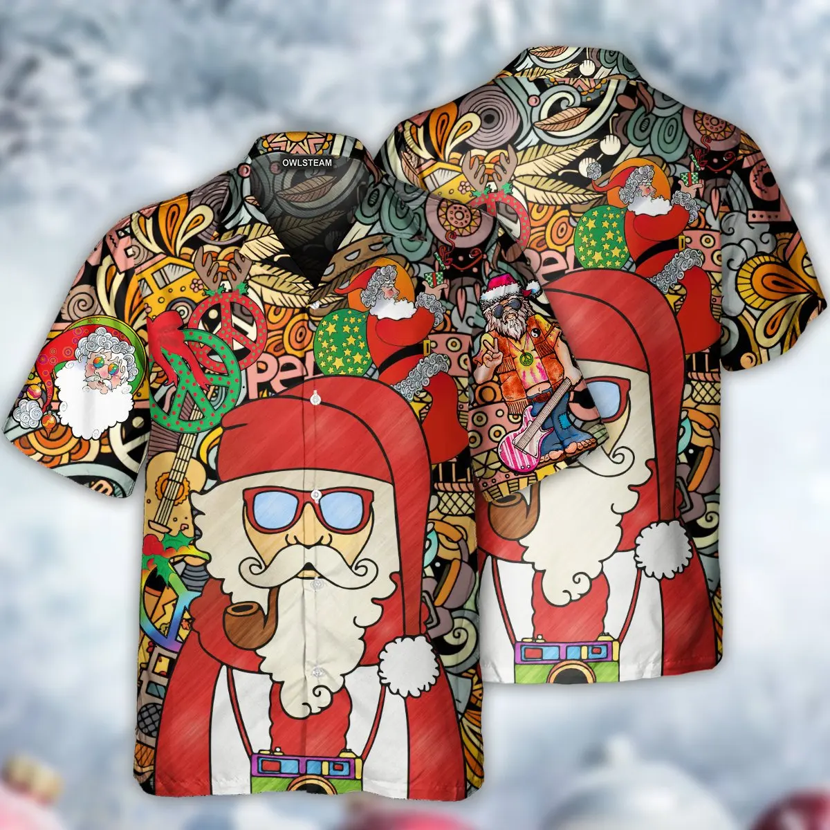 Christmas Shirt Santa Claus 3d Hawaiian Shirt For Men Casual Loose Short Sleeve Top 5xl Snowman Pattern Top Shirts Men
