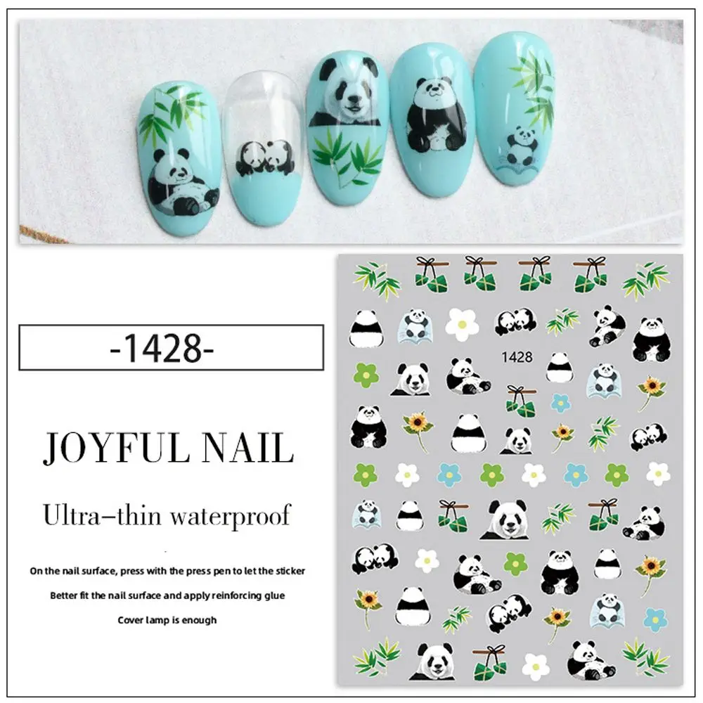 Аксессуары для маникюра самоклеящиеся красивые наклейки ногтей сделай сам панда