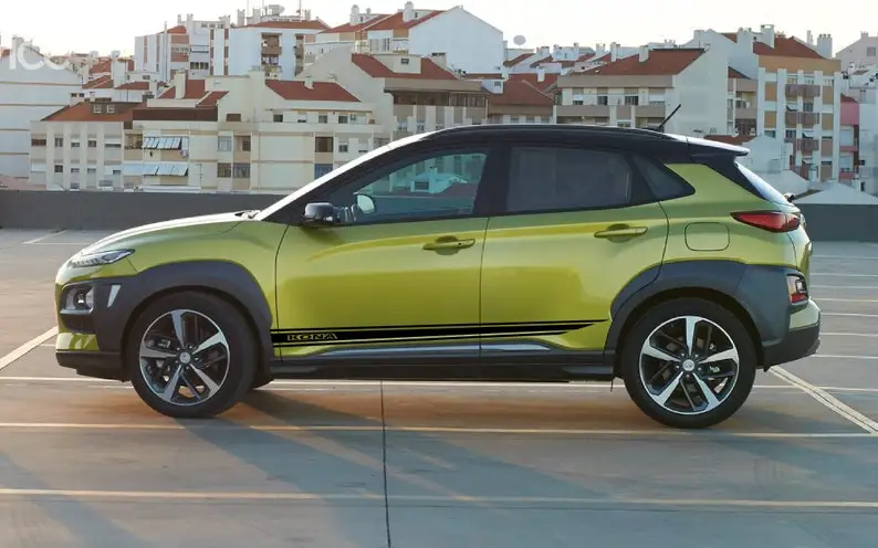

2x body decals side stripe sticker logo graphics vinyl high quality Sport Design Compatible with Hyundai Kona