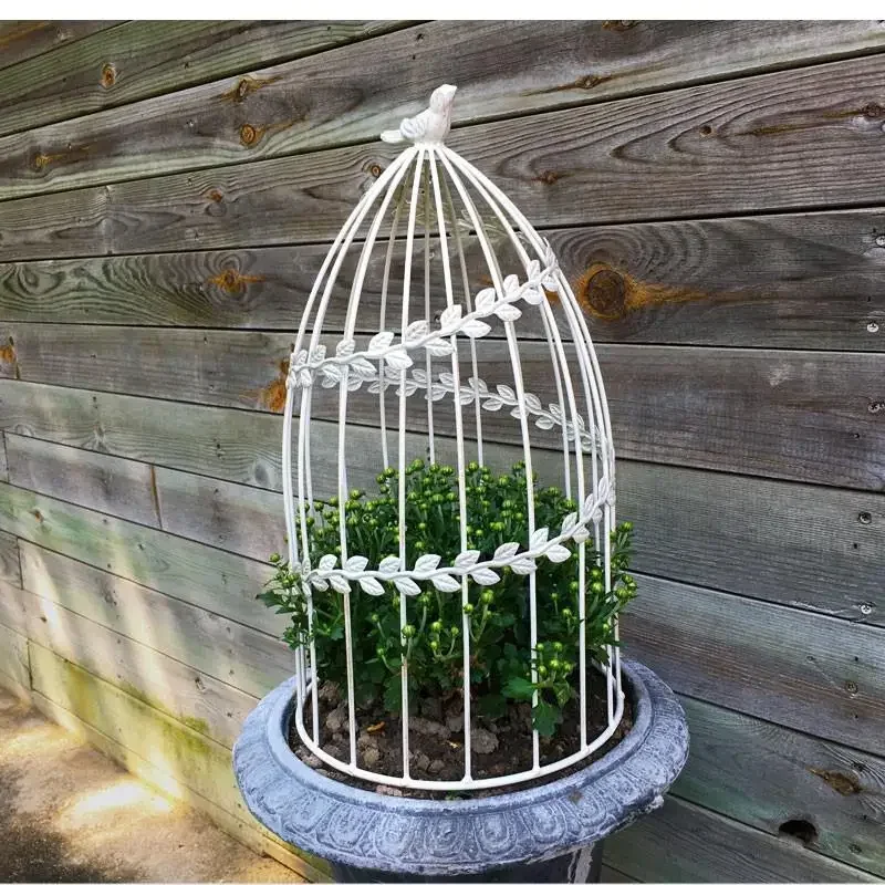 Креативная большая клетка для птиц в европейском стиле подставка цветов