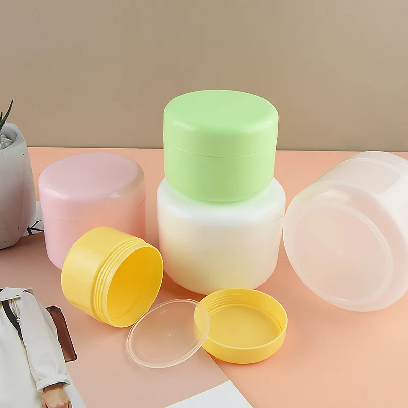 

60pcs Refillable Empty Plastic Makeup Jar 10g 20g 30g 50g 100g Sample Bottles Pot Travel Face Cream Lotion Cosmetic Container