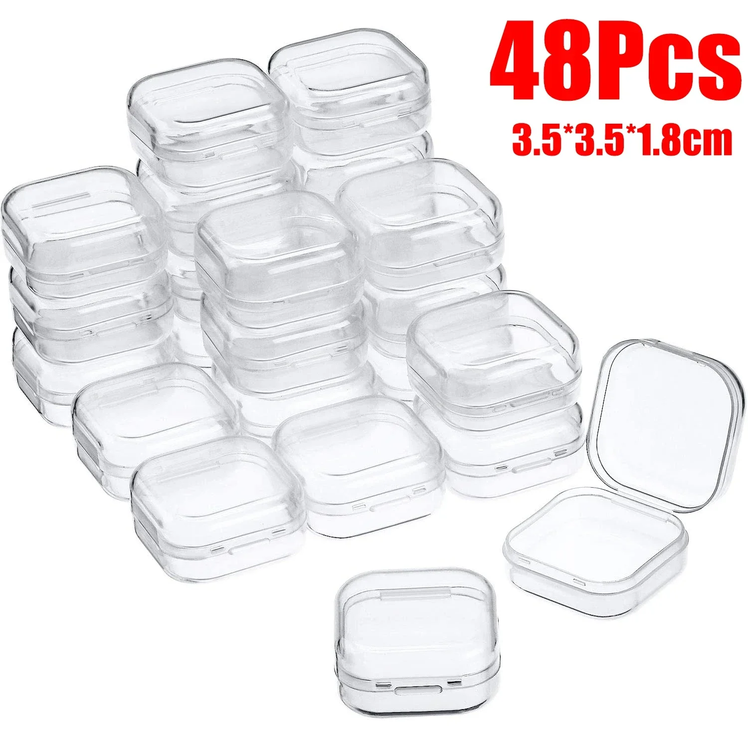 

Прозрачные пластиковые контейнеры для хранения 6-48 шт.