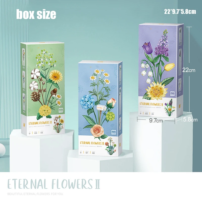 LOZ Lizhi кактус строительные блоки для женщин мини-кирпичи с растительной тематикой