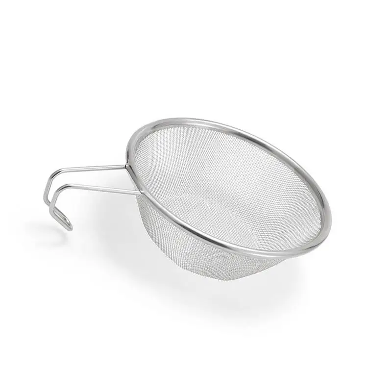 

Colander For Kitchen Mini Colander Fine Mesh Sieve Strainer Space Saving Metal Food Loose Tea Strainer Sturdy For Boiled Eggs