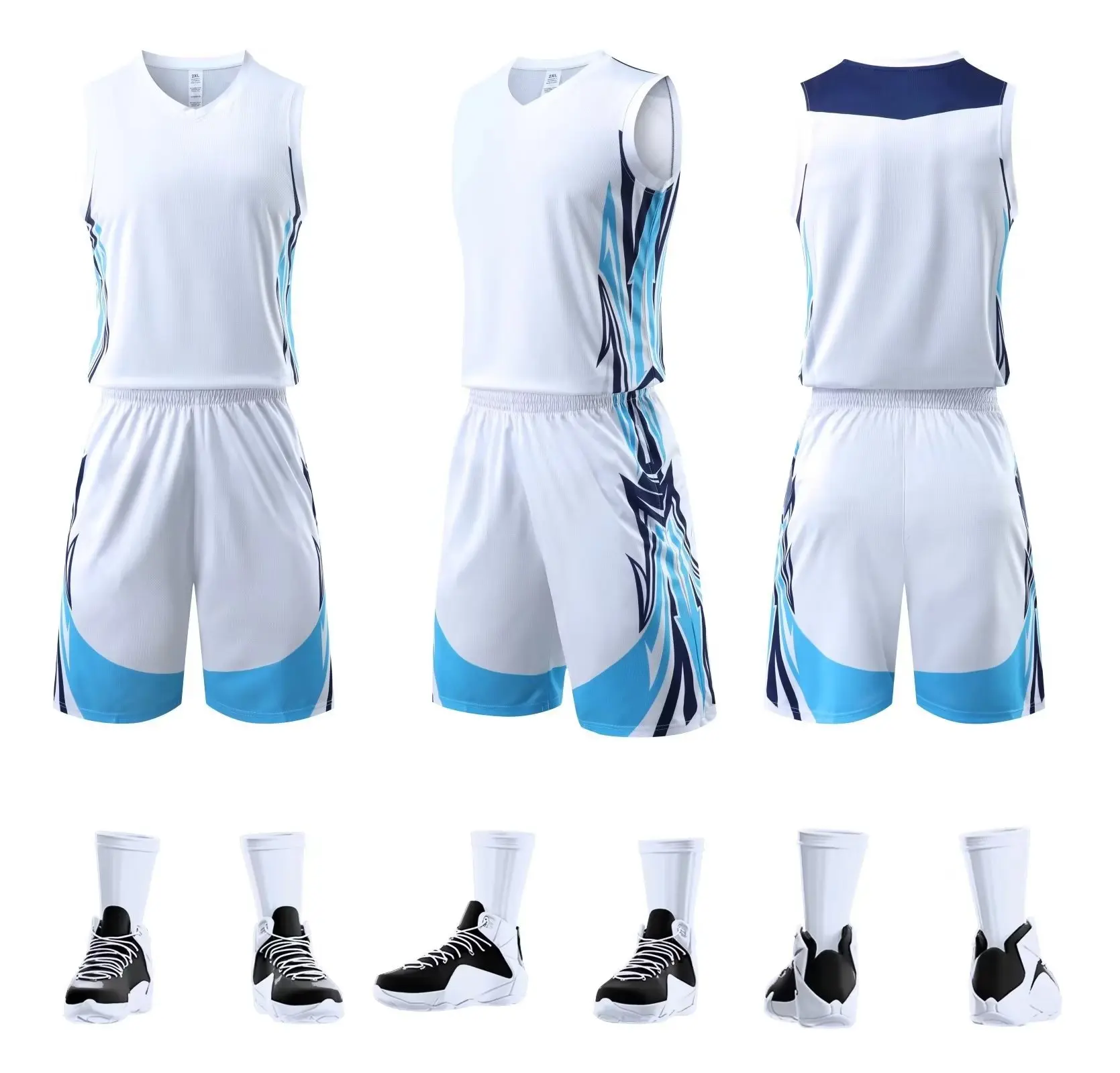Top New 2022 23 Kids Basketball Jerseys Set Child girl Basketball jerseys Training NBA sampe James 6 dunk through the air jersey