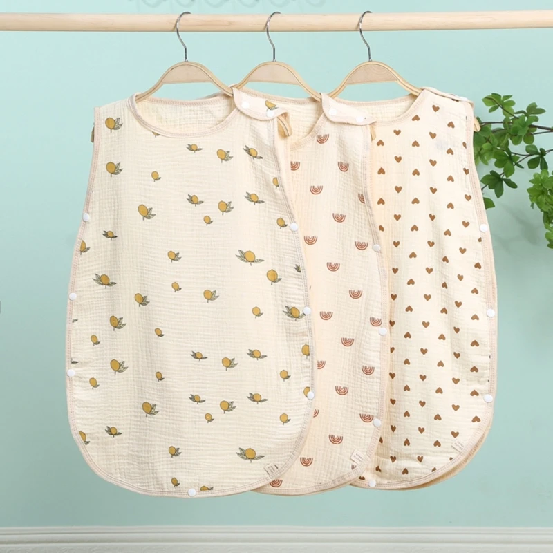 

Unisex Baby Sleeping-Bag with 4-layers Long-Sleeve Wearable-Blanket for Boy Girl