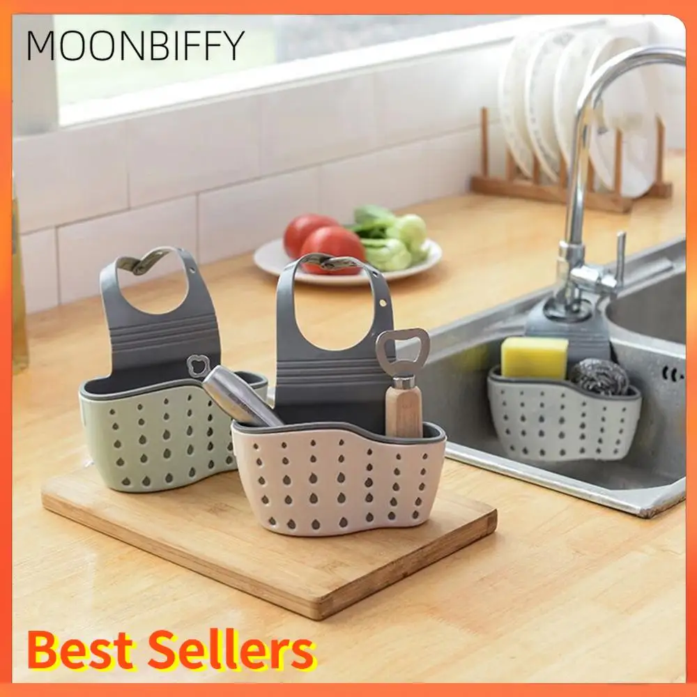 

Kitchen Utensils Sink Double Drain Bag Storage Rack For Sponge Soap Holder Swimming Pool Storage Hanging Basket Drain Rack
