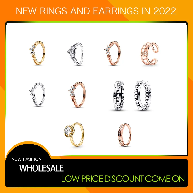 

Charms Original Beads Accessories Ring for Pandora in Bulk Wholesale Bracelet Fashion Jewelry Fit 2022 New Arrival Set OR026