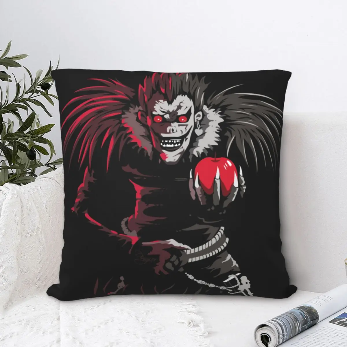

Horror Throw Pillow Case Death Note Yagami Light Reasoning Comics Cushion For Home Sofa Chair Decorative Hug Pillowcase