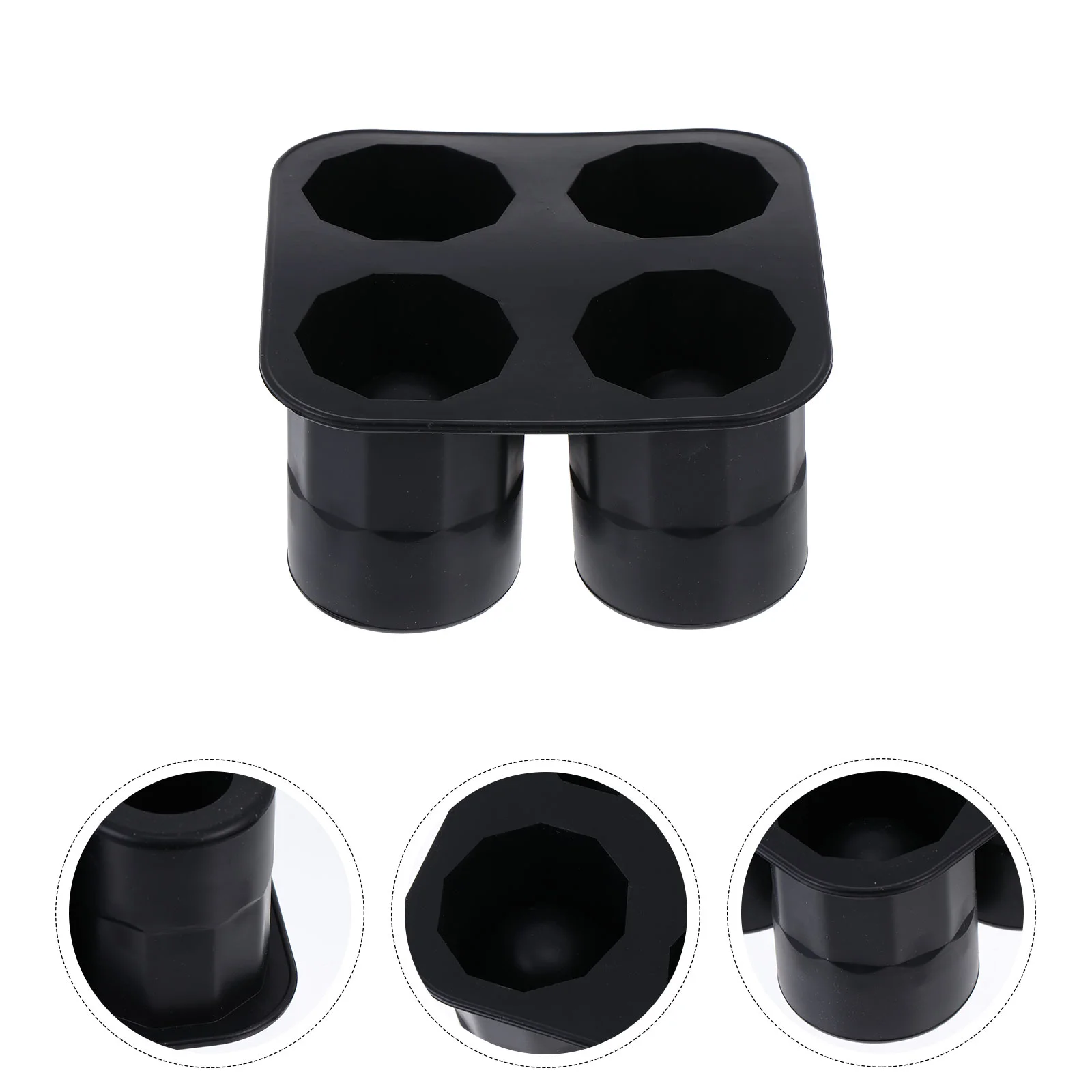 

Silicone Cake Mold Glass Practical Cup 4-hole Spirit Candy Cylindrical Silica Gel