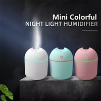 humidificador mini air humidifier aroma essential oil diffuser portable 250ml humidifier for home car usb with led night lamp