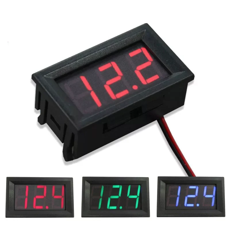 

DC4.5V-30.0V Waterproof Digital Voltmeter Car Boat Motorcycle 0.56inch LED Display Volt Voltage Meter Mini Tester Panel Ammeter
