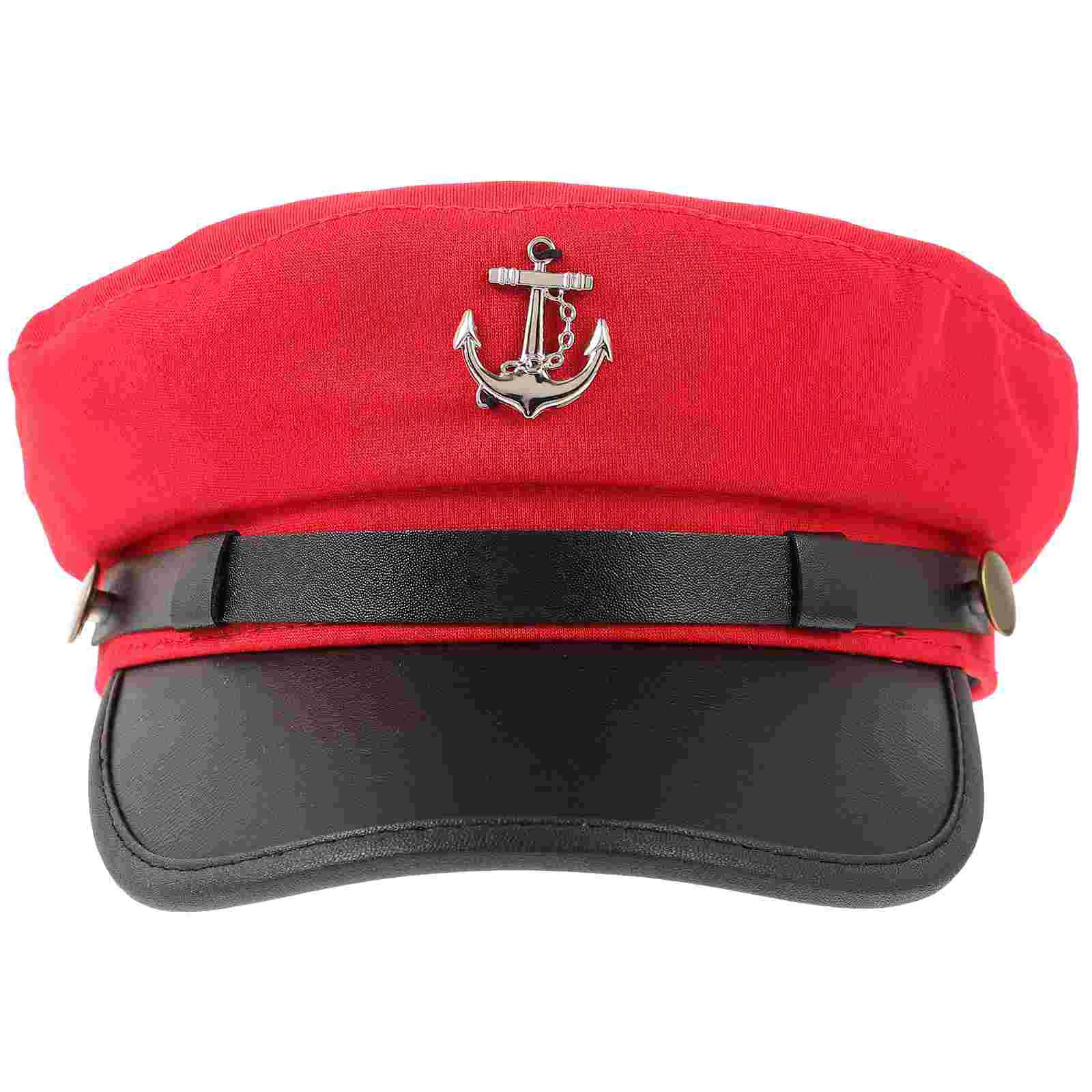 

Captain Hats Party Decor Women Small Face Sailor Captains Prop Cosplay Man Black
