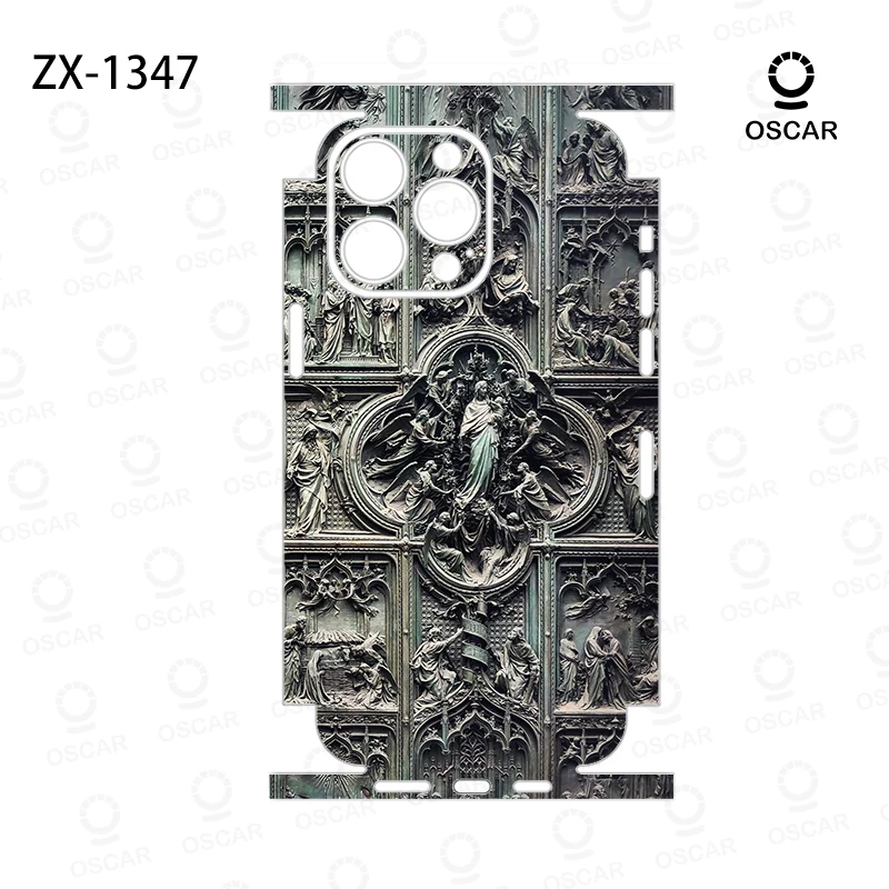 Фото Защитная пленка OscarSkinZ Wrap для iPhone 17, 16 Pro Max, 15, 14 Plus, 13, 12 Mini, наклейка на заднюю панель, защитная пленка для боковых рамок и задней панели №2