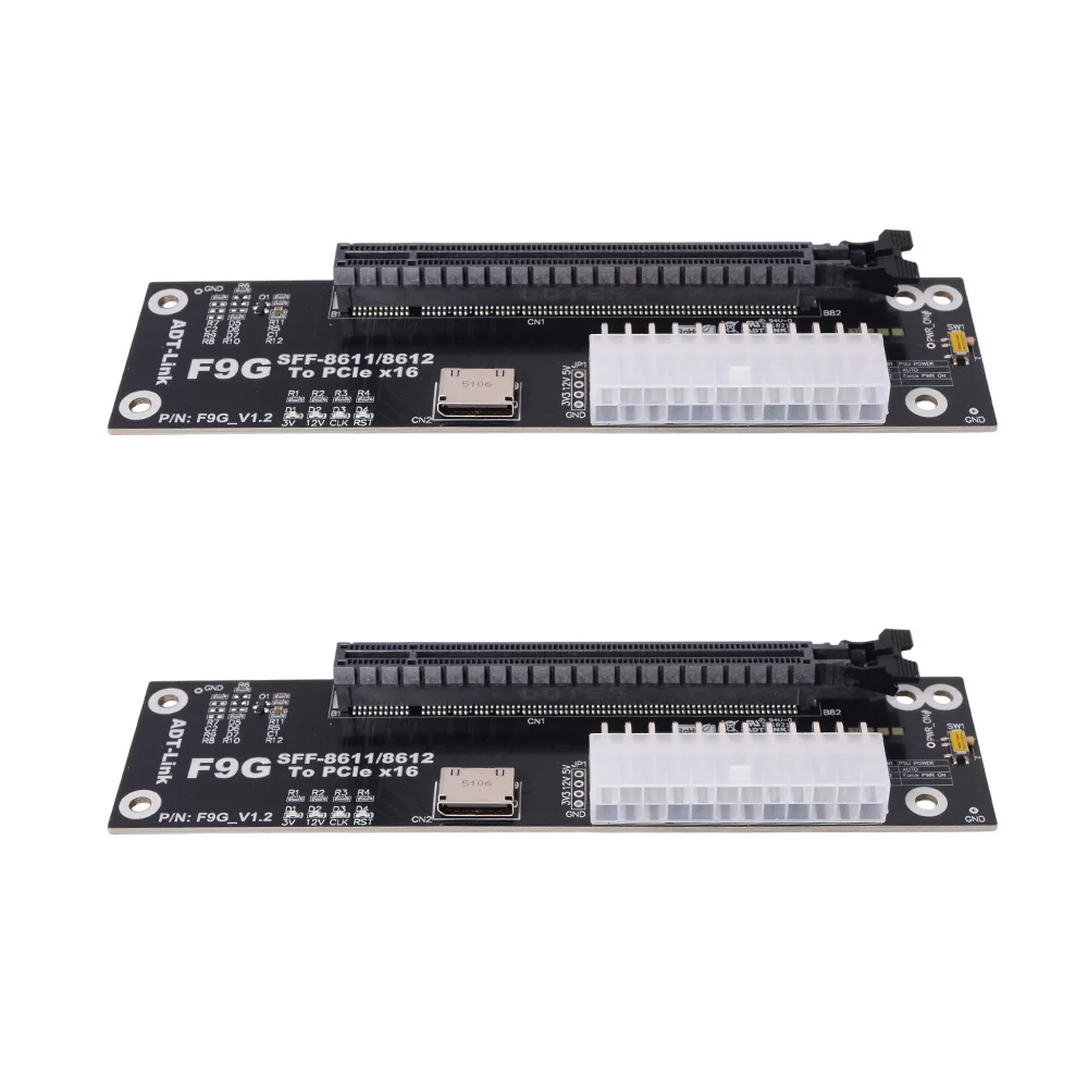 Фото Адаптер Oculink SFF-8611/8612 для PCI express PCIE x16 eGPU для ноутбуков NUC ITX STX NVIDIA RTX4090 AMD RX7900xtx 25 см 50 см №5