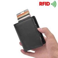 rfid safe theft proof id credit card holder automatically aluminium metal wallet purse cartera pu leather men money bag %d0%ba%d0%be%d1%88%d0%b5%d0%bb%d0%b5%d0%ba