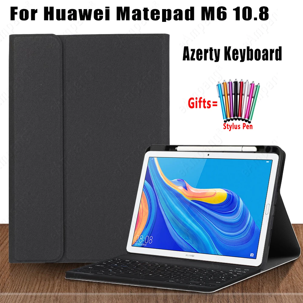 

AZERTY Keyboard Case with Mouse for Huawei Matepad Pro 10.8 2021 2019 Cover MRX-W09 MRX-W19 MRX-AL09 AZERT French Keyboard Cover