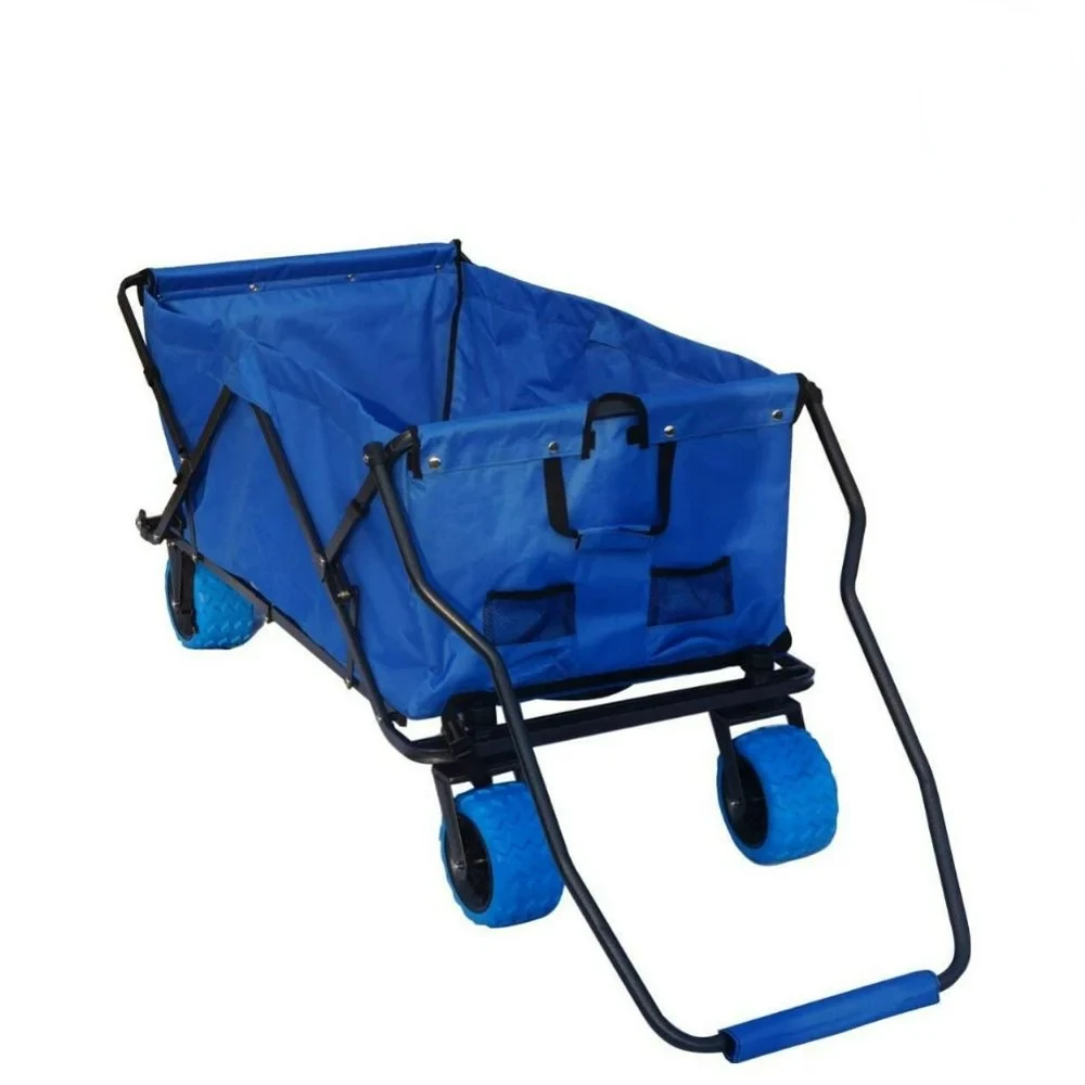 

Utility Wagon, Collapsible, All Wagon, Extra Large, Royal Blue Fishing pole holder Fishing rods complete set Baitcasting Fishin