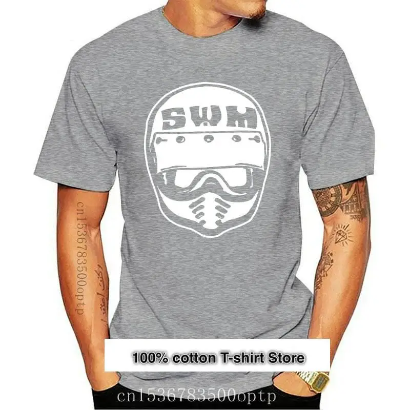 

Винтажная Camiseta для мотокросса SWM, коллекция insignia con casco, VMX