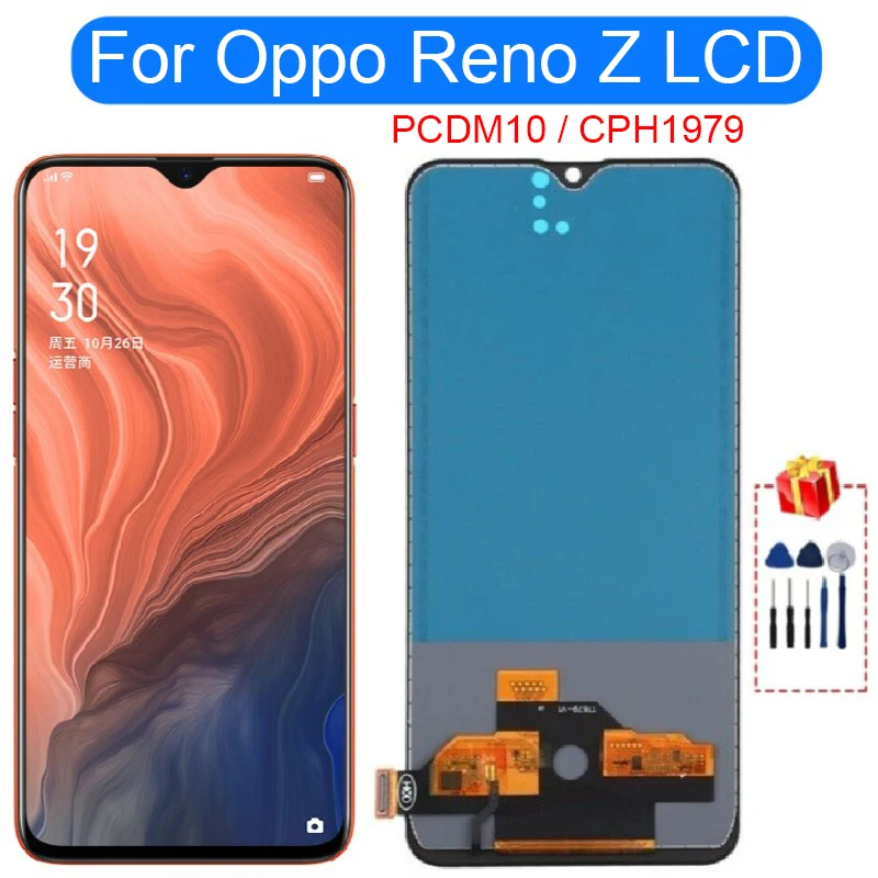 

6,4 "для Oppo Reno Z LCD PCDM10 CPH1979 дисплей кодирующий преобразователь сенсорного экрана в сборе для Oppo Reno Z LCD запасные части