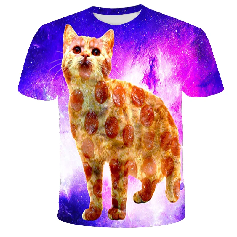 

Tshirts Cartoon Animal Cute Cat 3D Print T-Shirts Boys Girls Cute Anime Children Clothes Kids New Summer Short Sleeve 3-14T