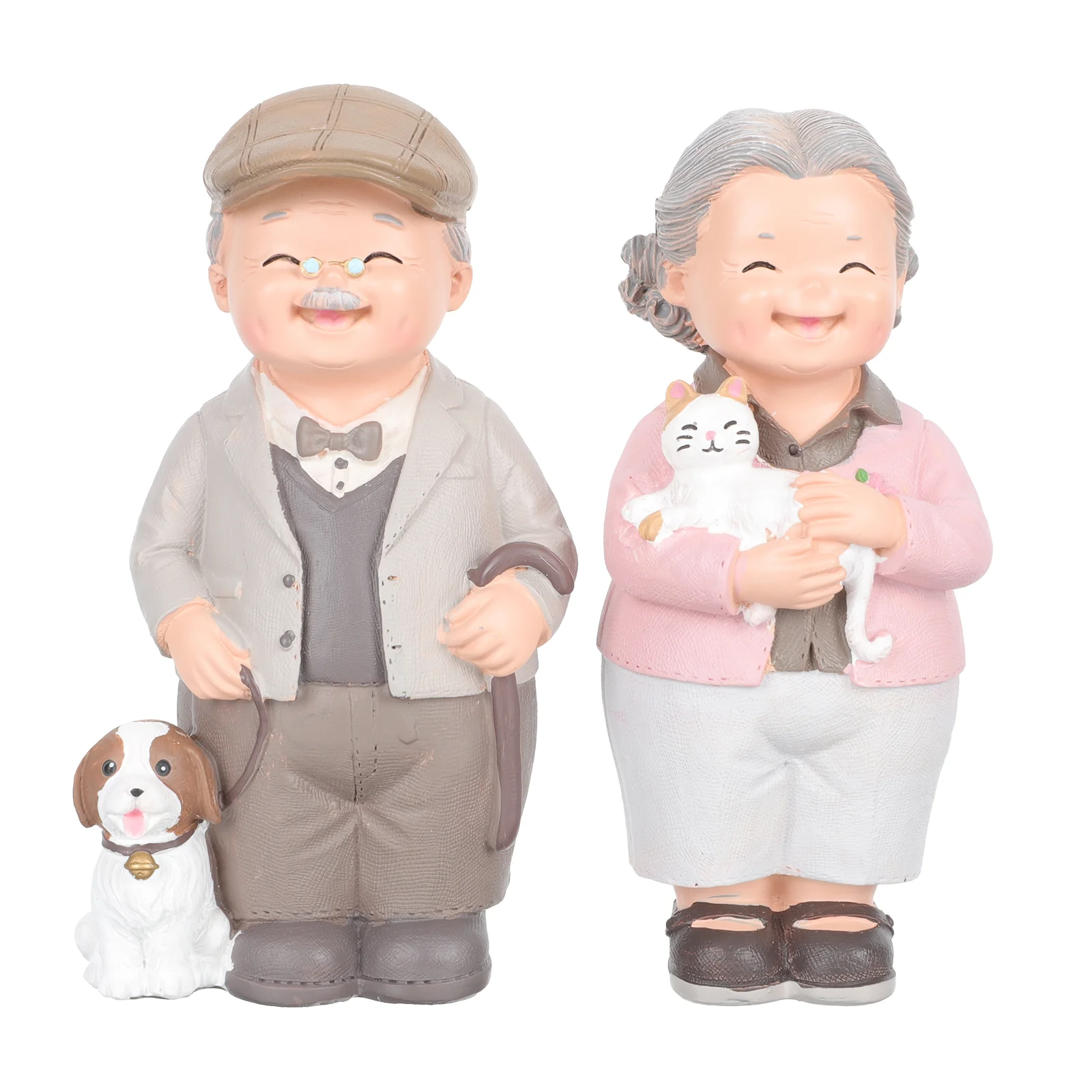 

Figurines Couple Elderly Parents Figure Best Giftspeople Miniature Decoration Husbandwife Statue Grandparents