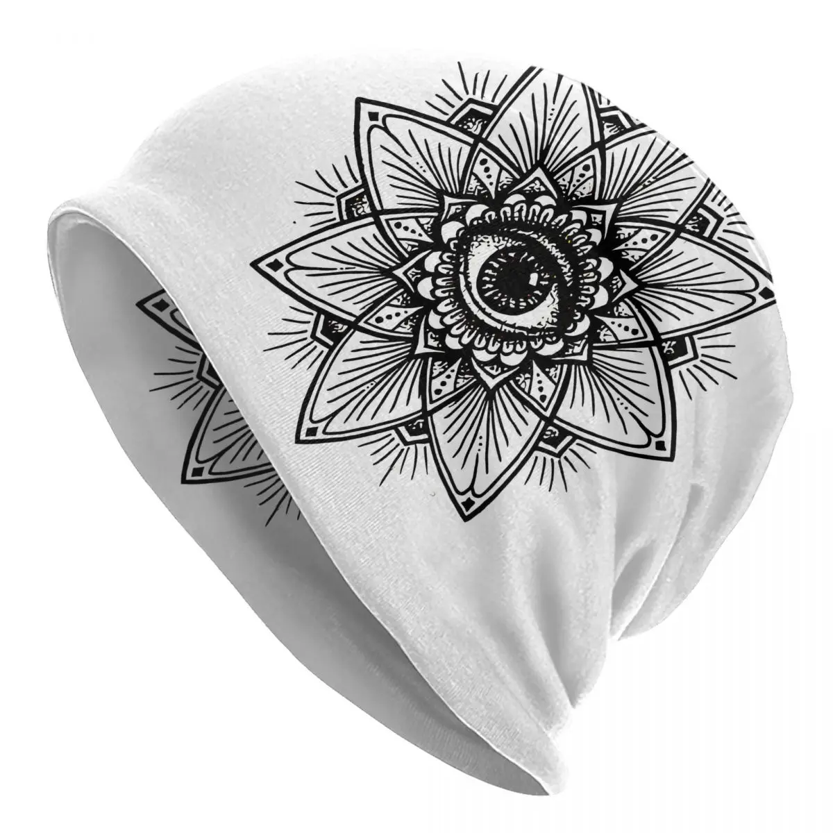 

Bonnet Hats Mandala Evil Eye Men Women's Art Cap Hip Hop Skullies Beanies Caps